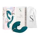 The Monarch Swan Vibrator & Stimulator in Teal