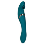 The Monarch Swan Vibrator & Stimulator in Teal