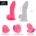 Pure Love Fantasy Silicone Dildo 7" in Pink