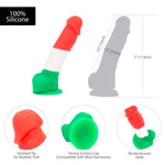 Pure Love Realistic Dildo 7" in Tri-Colour