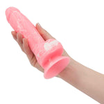 Pure Love Glow In The Dark Silicone Dildo 7.5" in Pink