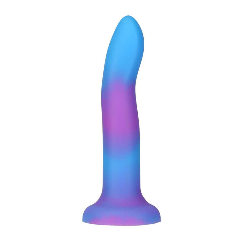 Addiction Rave 8" Glow In The Dark Dildo in Blue Purple