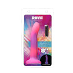 Addiction Rave 8" Glow In The Dark Dildo in Pink Purple