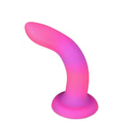 Addiction Rave 8" Glow In The Dark Dildo in Pink Purple