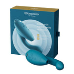 Womanizer DUO Clitoral G-Spot Vibrator in Petrol