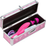 Lockable Medium Vibrator Case in Pink - Red Mansion