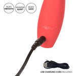 Red Hot Spark Silicone Vibrator - Red Mansion