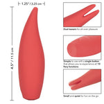 Red Hot Flare Silicone Vibrator - Red Mansion