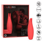 Red Hot Flare Silicone Vibrator - Red Mansion