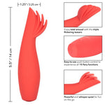 Red Hot Blaze Silicone Vibrator - Red Mansion