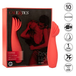 Red Hot Blaze Silicone Vibrator - Red Mansion