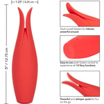 Red Hot Fury Silicone Vibrator - Red Mansion