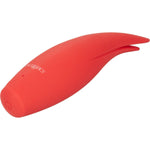 Red Hot Sizzle Silicone Vibrator - Red Mansion