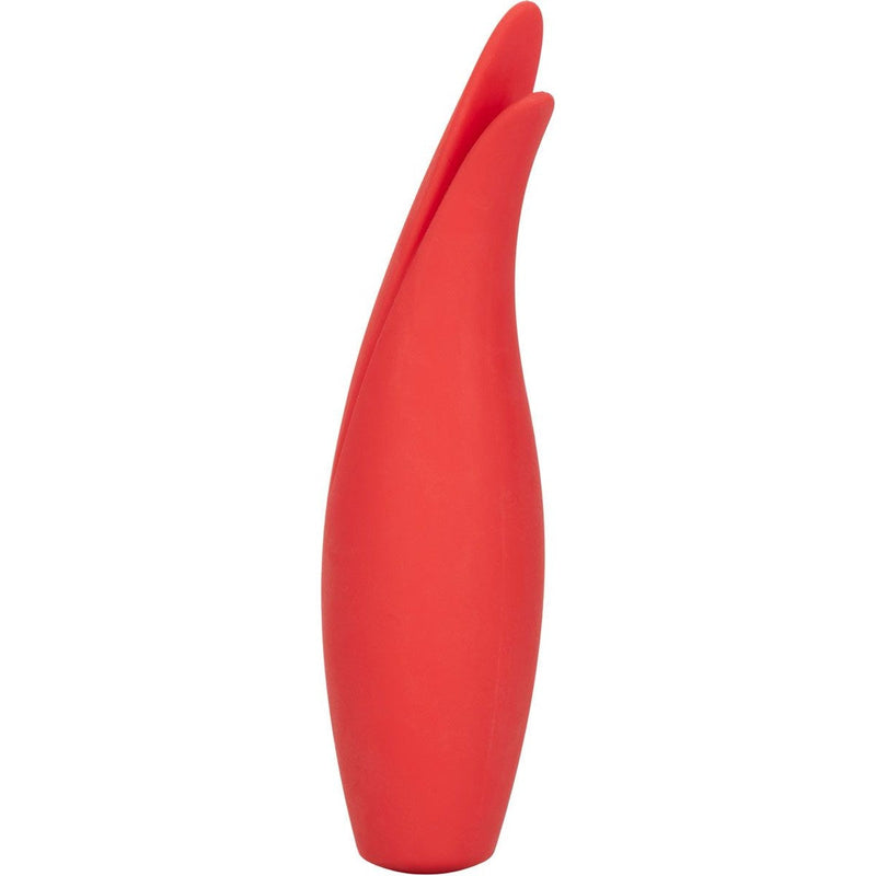 Red Hot Sizzle Silicone Vibrator - Red Mansion