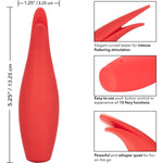 Red Hot Sizzle Silicone Vibrator - Red Mansion