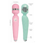 Pillow Talk Cheeky Vibrating Massage Wand in Teal - Red Mansion