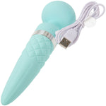 Pillow Talk Sultry Massage Wand Vibrator in Teal