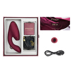 Womanizer DUO Clitoral G-Spot Vibrator in Bordeaux