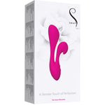 The Swan Silhouette Dual Vibrator in Pink