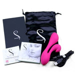 The Swan Silhouette Dual Vibrator in Pink