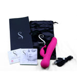 The Kissing Swan Rotating Vibrator in Pink