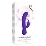 The Majestic Swan Special Edition Dual Vibrator in Purple