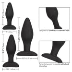 Calexotics Silicone Anal Exerciser Kit in Black