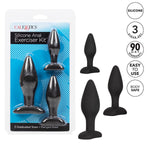 Calexotics Silicone Anal Exerciser Kit in Black