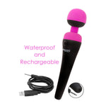 PalmPower Recharge Waterproof Massage Wand - Red Mansion