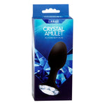 Crystal Amulet Large Silicone Butt Plug in Black