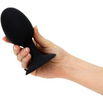 Roll Play Extra Large Silicone Butt Plug in Black