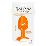 Roll Play Extra Large Silicone Butt Plug in Black