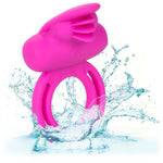 Calexotics Dual Clit Flicker Vibrating Cock Ring in Pink