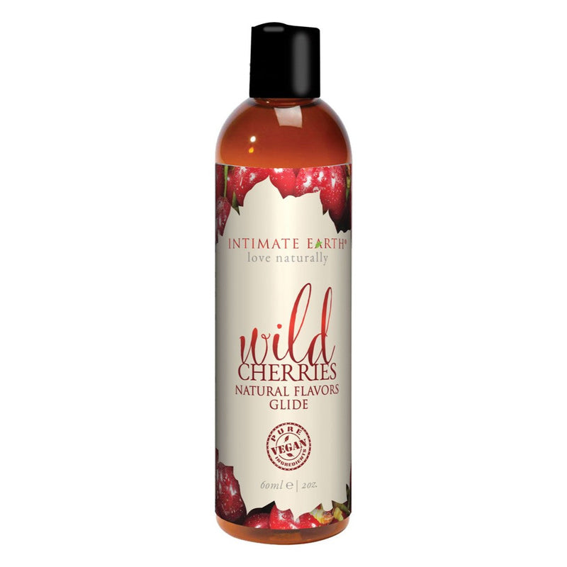 Intimate Earth Natural Flavours Lube 2 oz in Wild Cherries