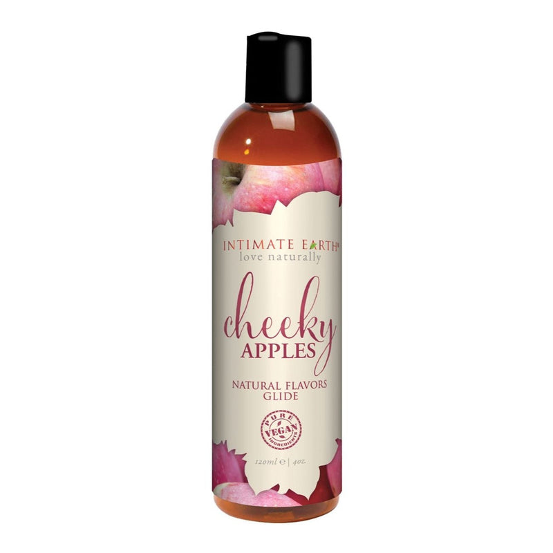 Intimate Earth Natural Flavours Lube 4 oz in Cheeky Apples