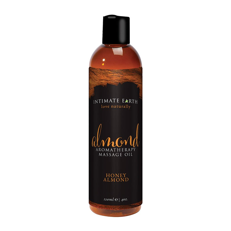 Intimate Earth Almond Massage Oil 4 oz in Honey Almond