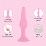 Pure Love Silicone Butt Plug in Pink