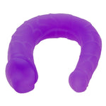 Silicone Double Penetration Dildo in Purple