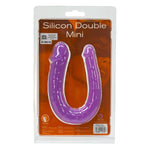 Silicone Double Penetration Dildo in Purple