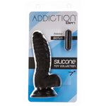 Addiction Ben 7" Silicone Dildo in Black - Red Mansion