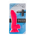 Addiction Tom 7" Silicone Dildo in Pink - Red Mansion