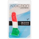 Addiction Leonardo 7" Silicone Dildo - Red Mansion