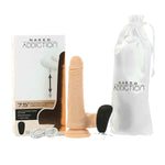 Naked Addiction The Freak Thrusting, Vibrating & Rotating Ivory Dildo 7.5" with Remote