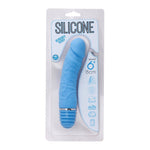 Silicone Bendable Buddy Vibrator 6" in Blue