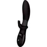 The Beaded Backdoor Rabbit Vibrator in Black - Red Mansion