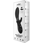 The Beaded Backdoor Rabbit Vibrator in Black - Red Mansion