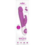 The Realistic Rabbit Vibrator in Deep Rose - Red Mansion