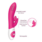 The Kissing Rabbit Vibrator in Pink - Red Mansion