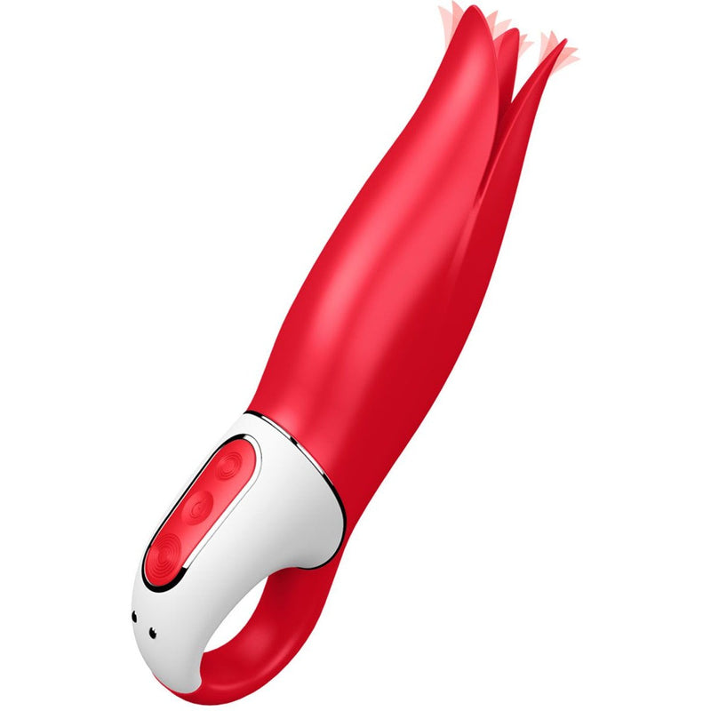 Satisfyer Vibes Power Flower Vibrator in Red