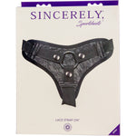 Sportsheets Sincerely Lace Strap-On Harness in Black